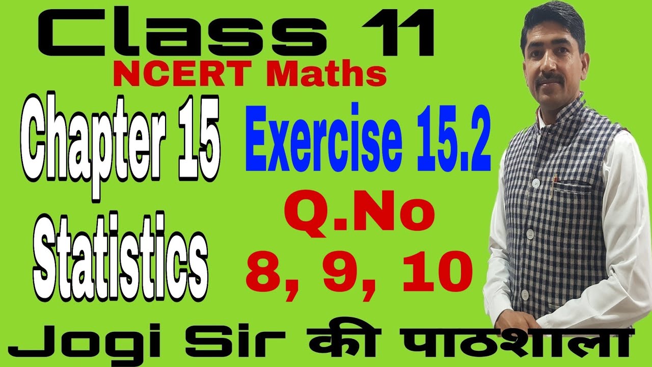 Class 11/Ex 15.2/Q. No 8, 9, 10/Chapter 15/Statistics /NCERT/Cbse/BSEH ...