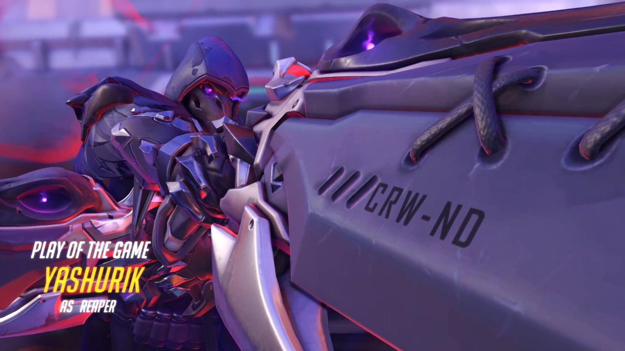[Overwatch] Reaper Quintuple Ultimate on Volskaya Ind. - YouTube