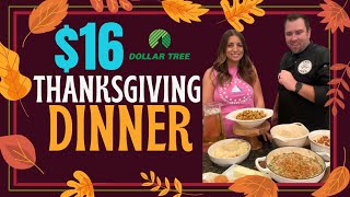 Dollar Store Thanksgiving Dinner! Family meal for $16! 👀😳👀