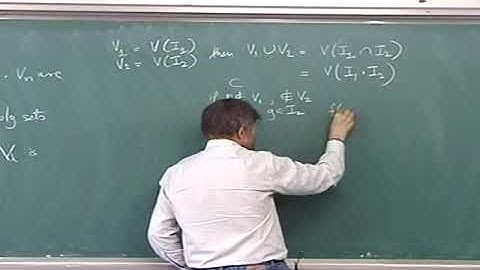 Miles Reid (Univ. of Warwick/Sogang Univ.) / Basic Algebraic Geometry 10