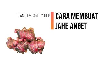 TUTORIAL SINGKAT | membuat wedang jahe