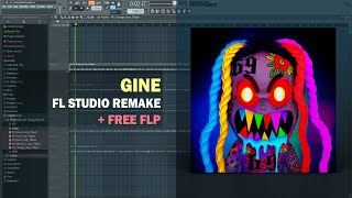 6IX9INE - GINE (FL Studio Remake + Free FLP) Resimi