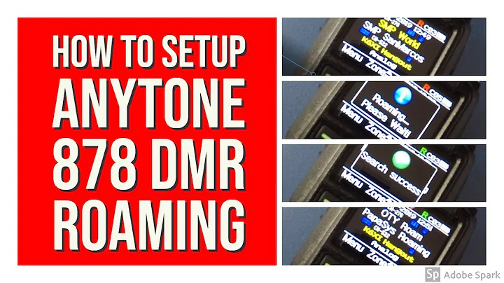 【Anytone】How to Setup Anytone 878 DMR Roaming
