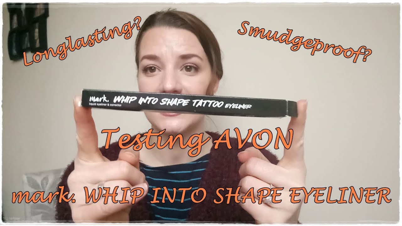 Testing Avon mark Tattoo Eyeliner! Longlasting? Smudgeproof? - YouTube