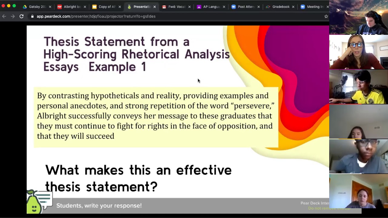 ap lang thesis set up