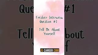Tell Me About Yourself | Best Fresher Interview Answer | How to Introduce Yourself in an Interview?