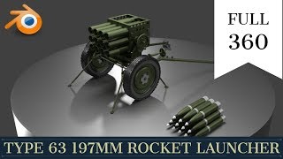 Type 63 197mm Rocket Launcher - Full 360º