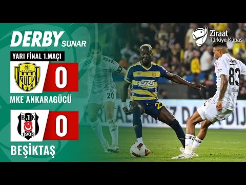 MKE Ankaragücü 0-0 Beşiktaş MAÇ ÖZETİ (Ziraat Türkiye Kupası Yarı Final 1. Maçı) / 23.04.2024