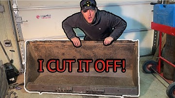 HOW I REPLACED MY CUTTING EDGE ON MY TRACTOR BUCKET