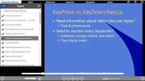 VB - KeyPress vs Keydown\KeyUp