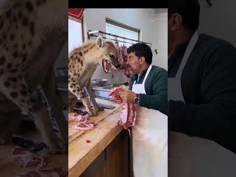 لما الضبع يدخل قد ام الناس كأنه زبون VIP ويطلب كيلو من غير دهن