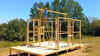 Ahşap Ev Nasıl Yapılır - Tek Başına Köy Evi Yapımı