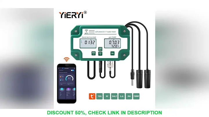 Yieryi WIFI Smart Aquarium PH Meter YY-W9909 Digital PH EC TDS SALT S.G Temp Water Quality Tester Tu
