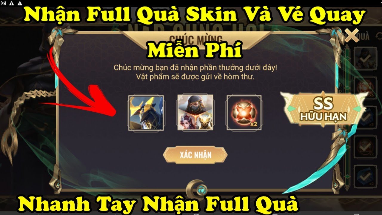 Liên Quân | Cách Nhận FREE Quà Skin Mới Và Vé Quay Toàn Sever Từ 2 Sự Kiện Nạp Cùng Hội Và DC