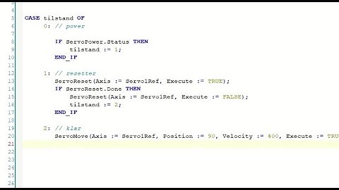 Beckhoff programmering #19 - Bevæg servo motoren fra koden