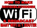 How to make invisible wifi or hidden wifi and broadcast 8 wifi in one router using pldt fiber modem