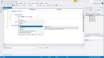 Visual Basic - Creating a New Console Application Project