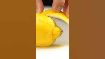 lemon sliced by knife 🔪 | asmr | #shorts #asmr #ai