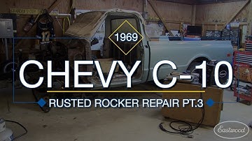 How To Replace Inner & Outer Rocker Panels on C10 Truck Part 3 - Rust Repair with Eastwood