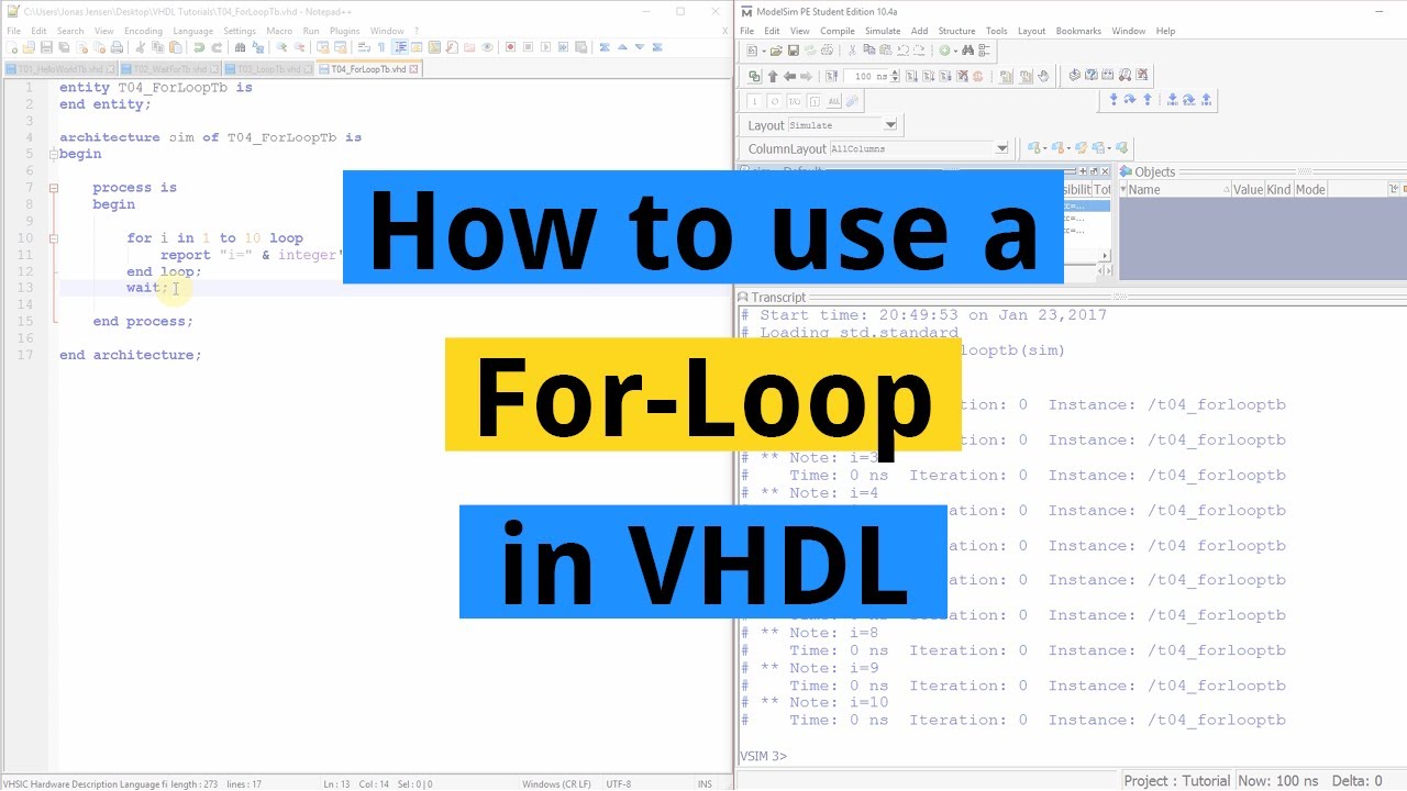 Modsigelse Underholdning hærge How to use a For-Loop in VHDL - VHDLwhiz