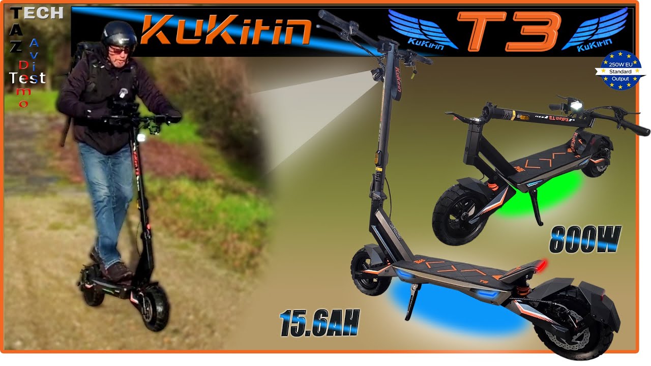KUKIRIN T3 🛴 800W e-scooter - Confortable, Efficace  et INNOVANTE - Rapport qualité prix ?