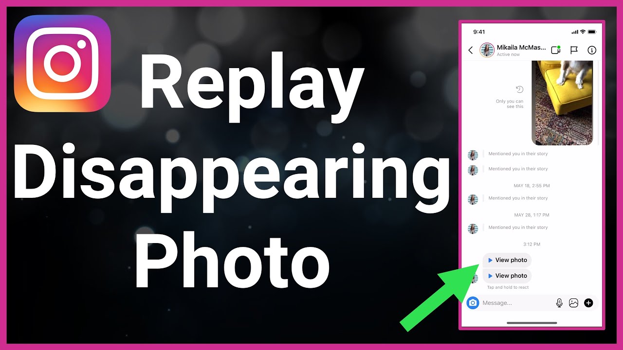how to replay a photo on instagram?