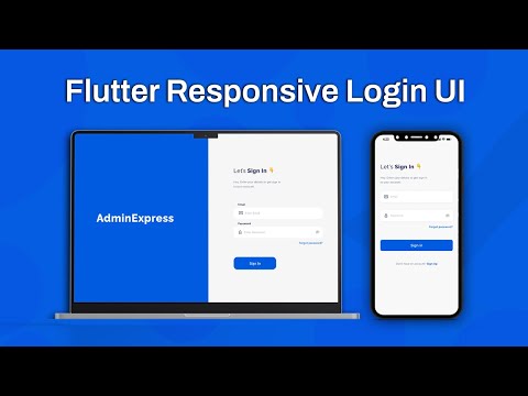 Flutter Responsive Login UI - Android, IOS, Desktop and Web | Flutter UI Tutorial - Speed Code