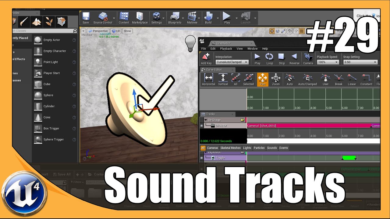 Unreal Engine 4 Beginner Tutorial Series - #29 Matinee Sound Tracks ...