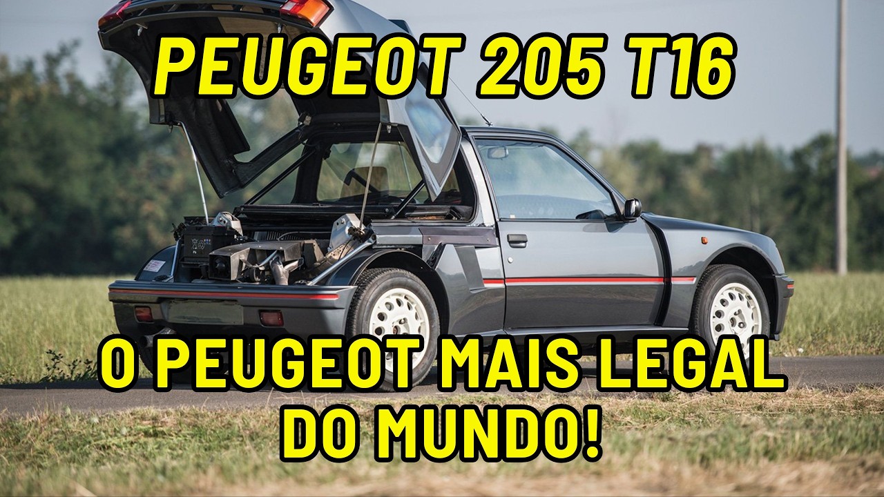 Peugeot 205 T16 - O Peugeot mais Legal do MUNDO! - YouTube