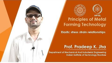 Elastic stress strain relationships