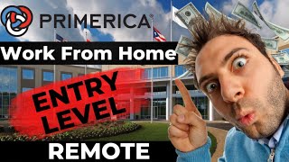 Primerica Entry Level REMOTE JOB Earn Money Online - Work From Home