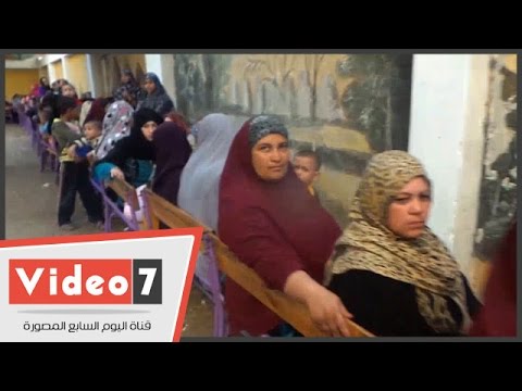 طوابير سيدات العياط أمام اللجان للإدلاء بأصواتهن عايزين نجوز بناتنا