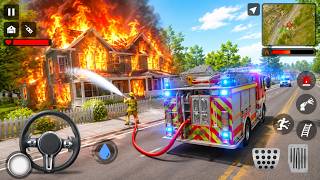 🚒🔥 RUSH HOUR FIRE EMERGENCY! Driving a Giant Fire Truck to Save the City screenshot 3