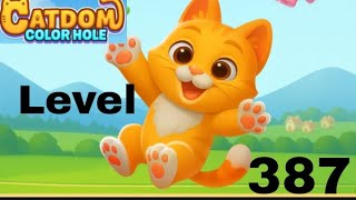 Catdom color hole level 387 solution and walkthrough for gameplay 