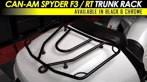 Can-Am Spyder F3 & RT Limited Trunk Rack | Install