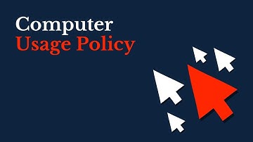 Computer Usage Policy Video Template (Editable)