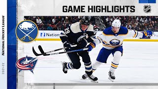 Sabres @ Blue Jackets 2\/20 | NHL Highlights 2022