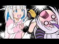 【手描き】かなたんの握撃でガチ悲鳴をあげるラプ様【天音かなた/ラプラス・ダークネス/切り抜き漫画(14話目)/ホロライブ】