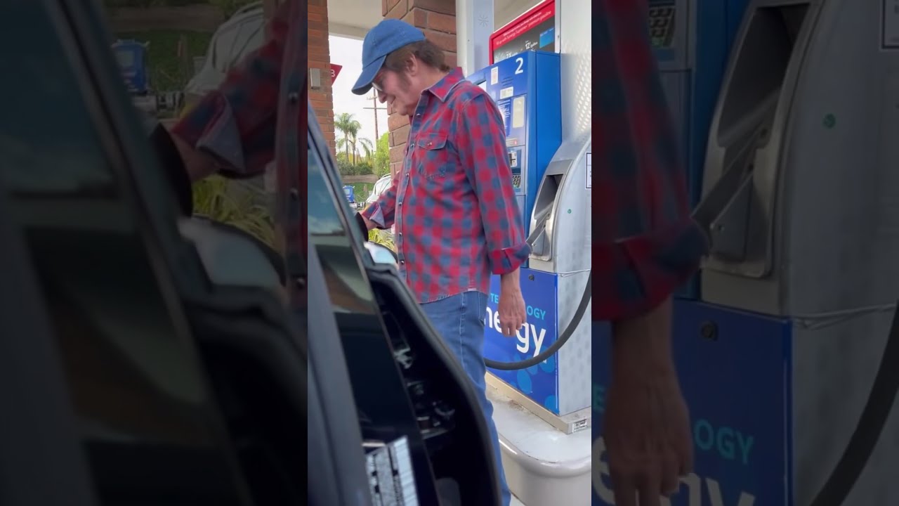 John Fogerty Listens To Proud Mary At Gas Station