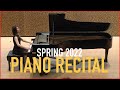 Brown university applied music program  piano recital  may 7 2022