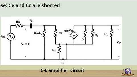 Low cut-off frequency response of BJT (Common emitter)