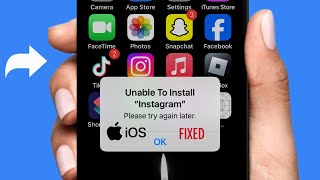 Unable to install app please try again later / Unable to install apps on iPhone iOS 2024