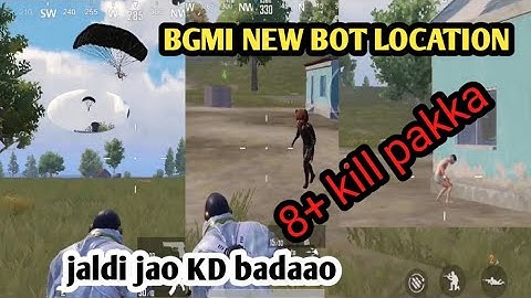 BGMI NEW BOT LOCATION / 8+ kill pakka / New secret bot location in bgmi / jaldi jao KD BADAAO