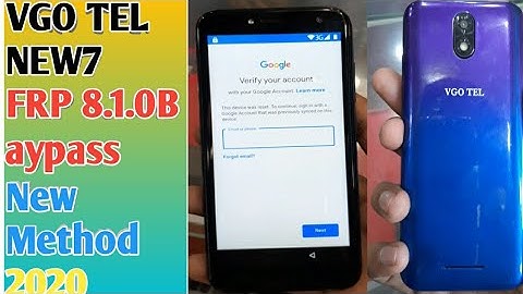 Vgo tel New 7 Frp Baypass New Method August 2020.Very Simple Method