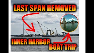 Last of visible span removed, field trip to Baltimore's Inner Harbor