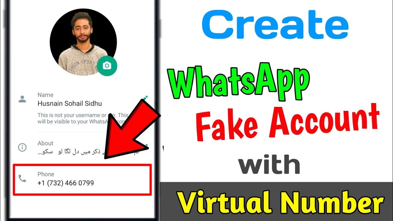 How to create WhatsApp Fake Account with Virtual Number | fake whatsapp
