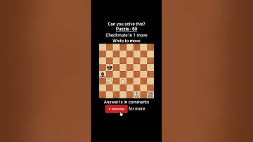 Chess Puzzle 50 #chess #trending #youtube #shorts #youtubeshorts #trendingshorts #shortvideo #short