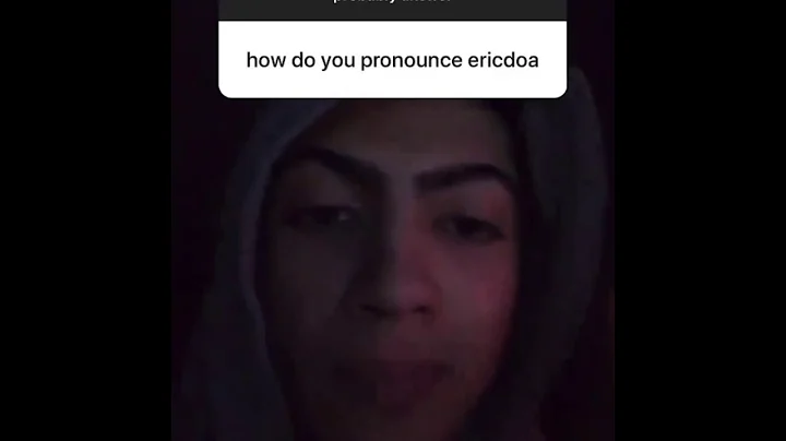 ᴇʀɪᴄᴅᴏᴀ ᴘʀᴏɴᴜɴᴄɪᴀᴛɪᴏɴ (Eric D.O.A) Instagram Story/ Instagram Live Moments