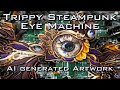 Trippy Steampunk Eye Machine - Psychedelic AI artwork VQGAN + Clip + Style Transfer