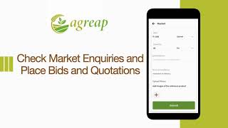 How to submit bids and manage sales tender inside market section in the Agreap App? (in English) screenshot 5